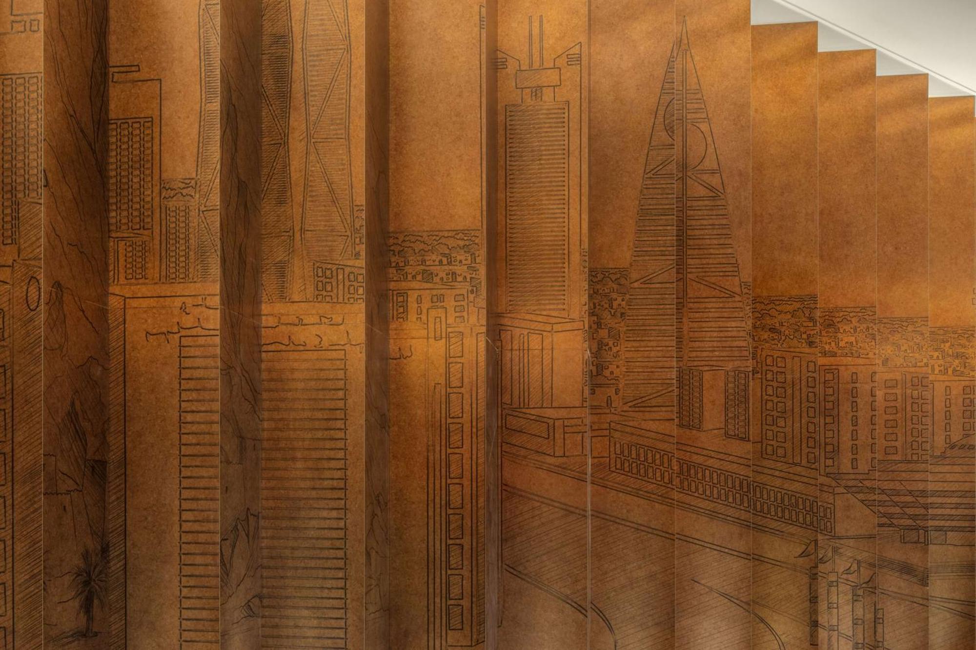 Hyatt Regency Riyadh Olaya Zewnętrze zdjęcie Detail of the 1930s mural by Charles Sprague Pearce
